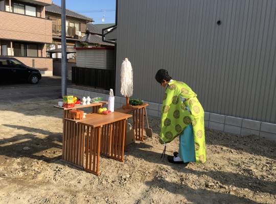 名古屋市中村区注文住宅　T様邸「地鎮祭」