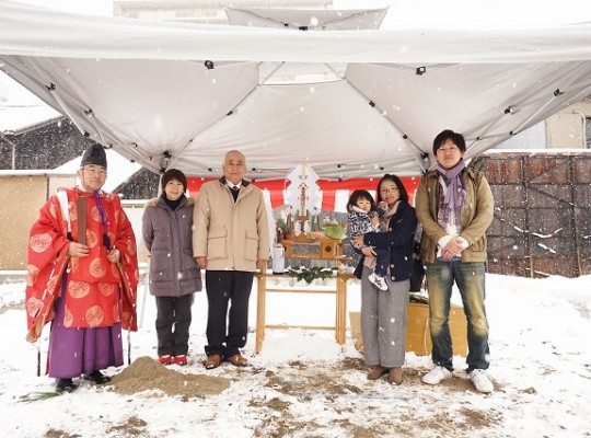 中村区注文住宅「U様邸」地鎮祭
