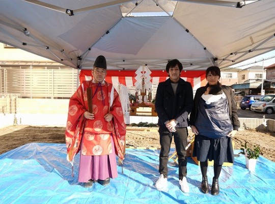 中川区注文住宅「H様邸」地鎮祭