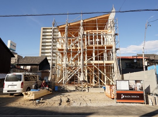 中村区注文住宅「U様邸」上棟