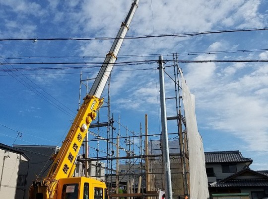 中川区建売住宅【ウインドヒルズ小本駅】上棟