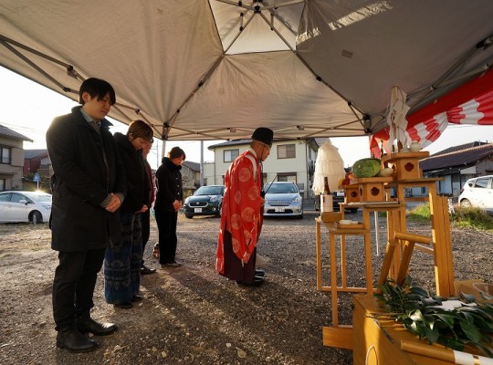 あま市注文住宅「H様邸」地鎮祭