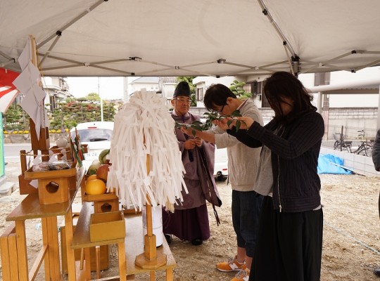 中川区注文住宅「H様邸」地鎮祭