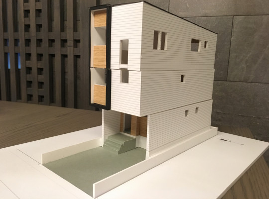 中村区注文住宅「A様邸」模型作成