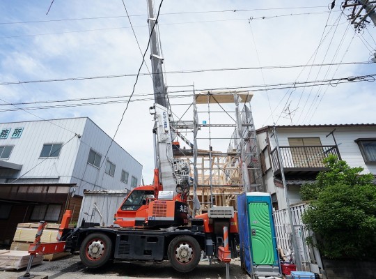 中村区注文住宅「N様邸」上棟