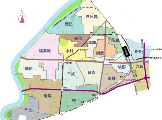 中村区の小学校区から探す不動産情報