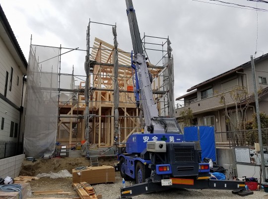 蟹江町注文住宅「M様邸」上棟