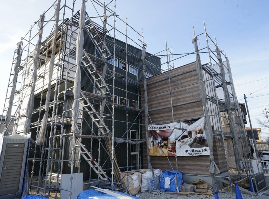中川区注文住宅、H様邸(中二階のある家)進捗状況