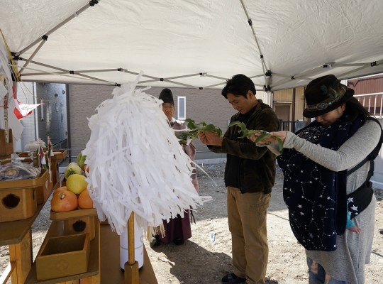 中村区注文住宅「M様邸」地鎮祭