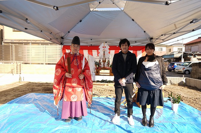 中川区注文住宅「Ｈ様邸」地鎮祭