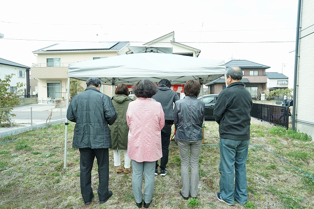 一宮市注文住宅「Ｍ様邸」地鎮祭