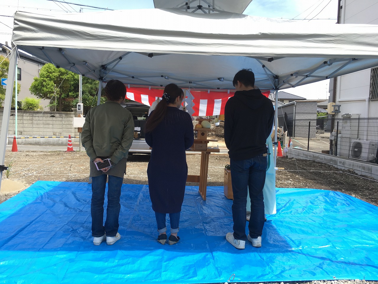 中川区注文住宅「K様邸」地鎮祭