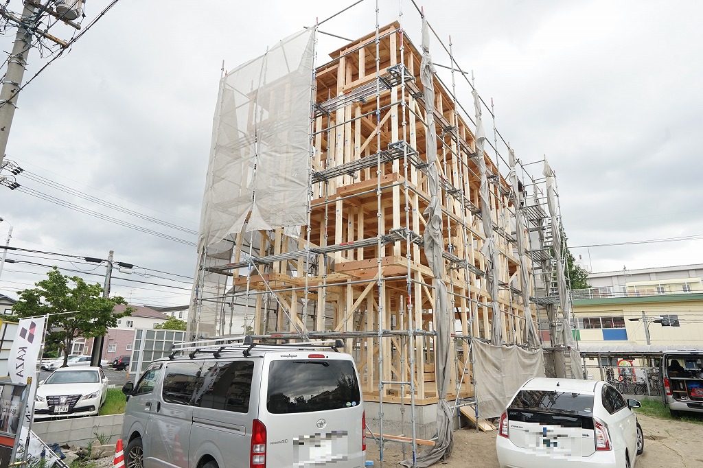 中村区分譲住宅、「ウインドヒルズ中村公園駅」上棟