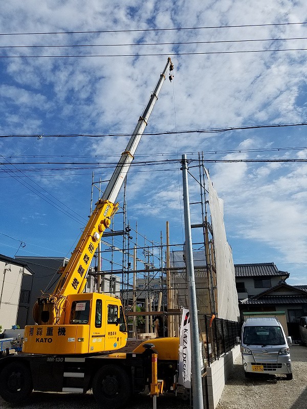 中川区建売住宅【ウインドヒルズ小本駅】上棟