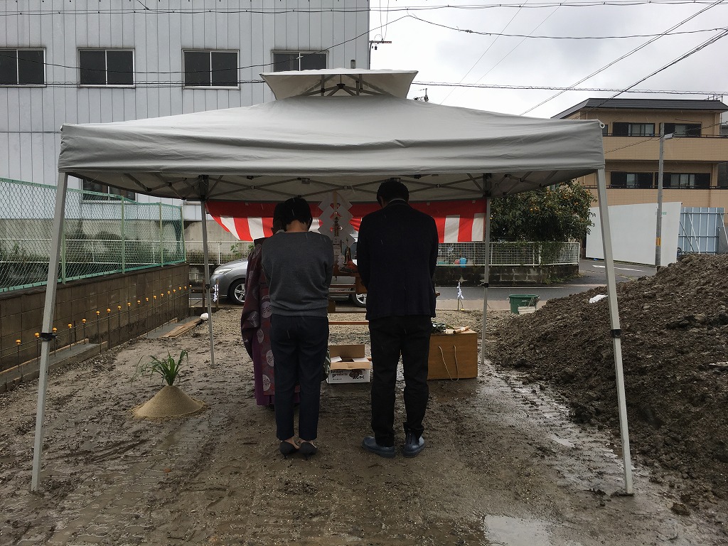 中村区注文住宅「S様邸」地鎮祭