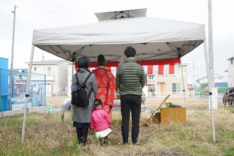 清須市注文住宅地鎮祭