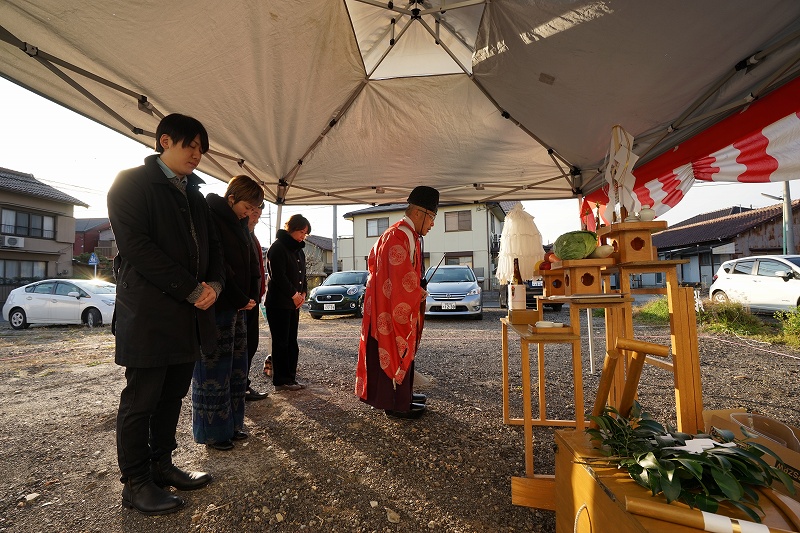あま市注文住宅「Ｈ様邸」地鎮祭