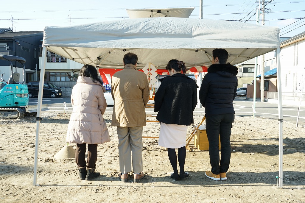 中村区注文住宅「T様邸」地鎮祭