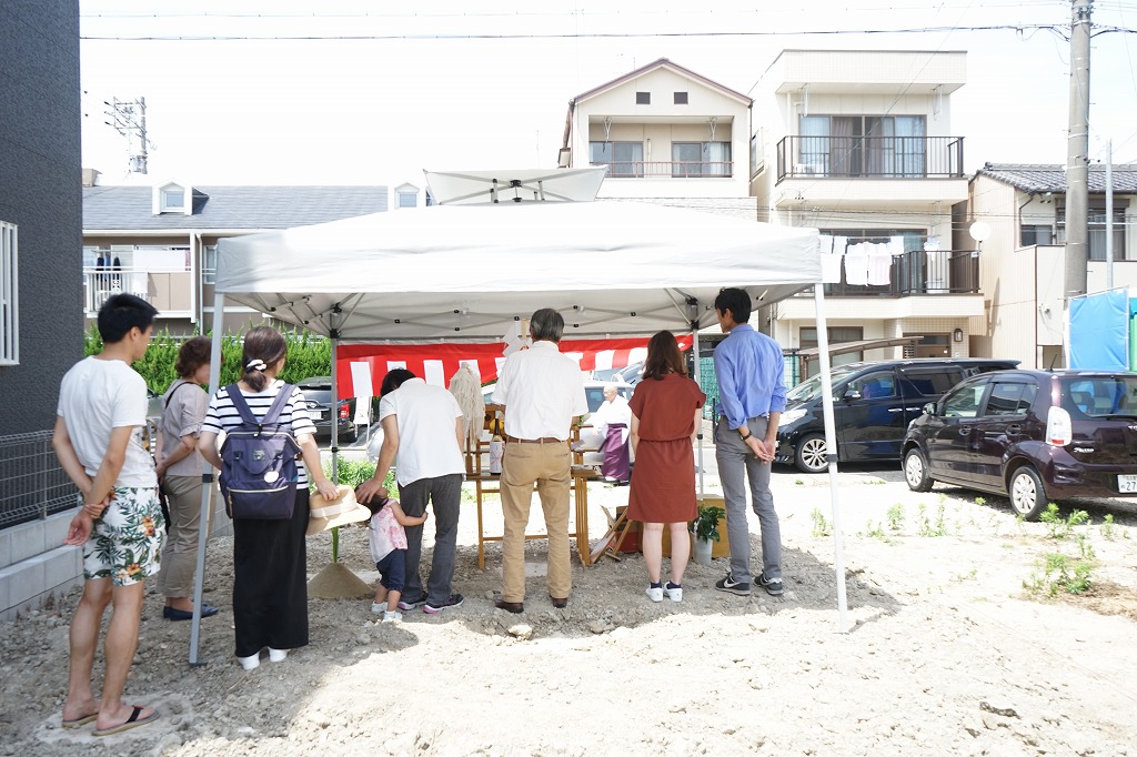 中村区注文住宅、「S様邸」地鎮祭