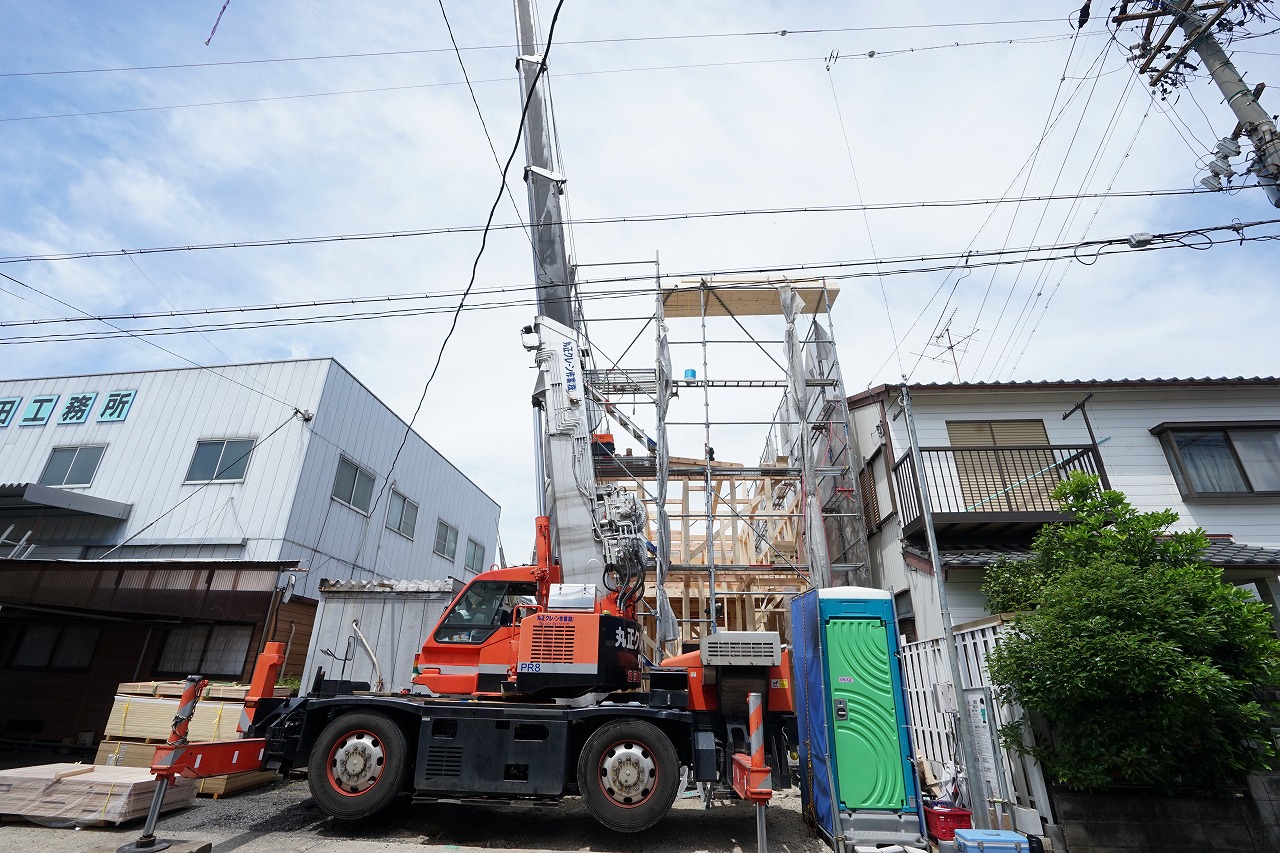 中村区注文住宅「Ｎ様邸」上棟