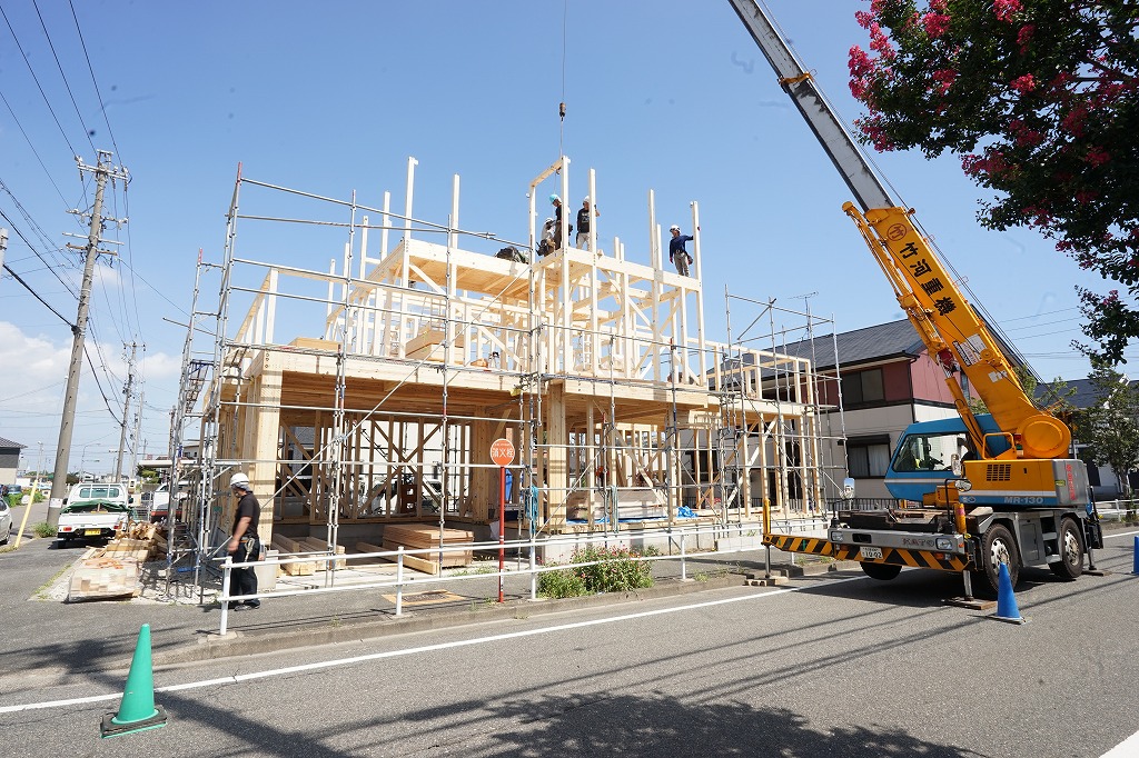 中川区注文住宅　　「K様邸」上棟