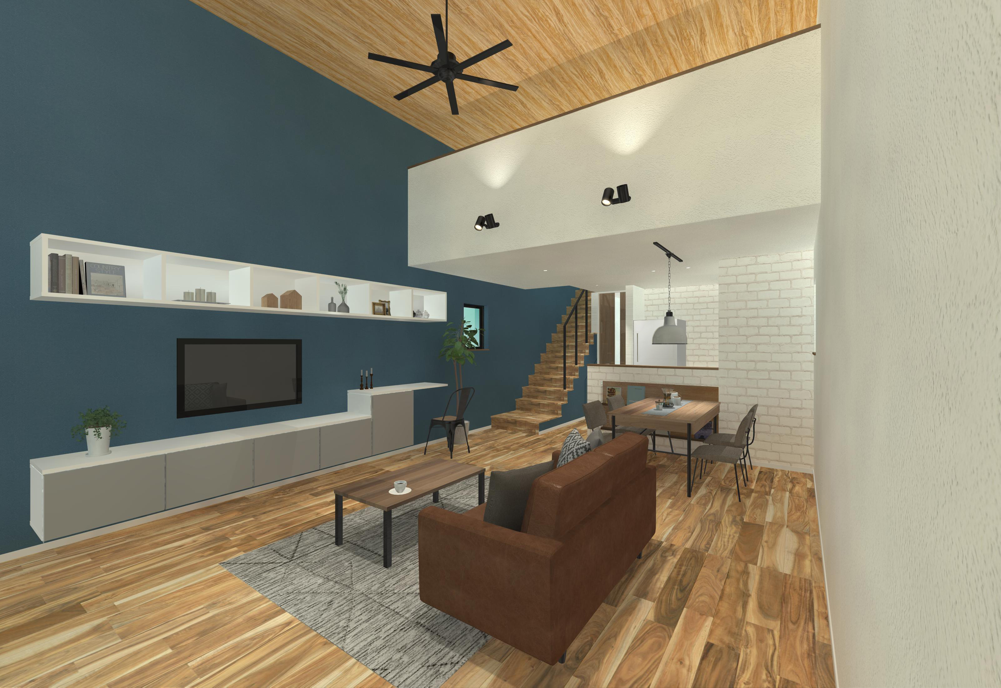 ソリッドデザインの家