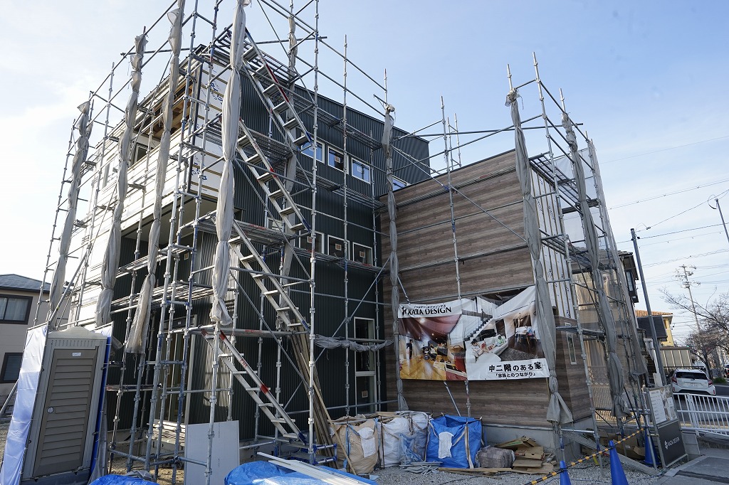 中川区注文住宅、H様邸（中二階のある家）進捗状況