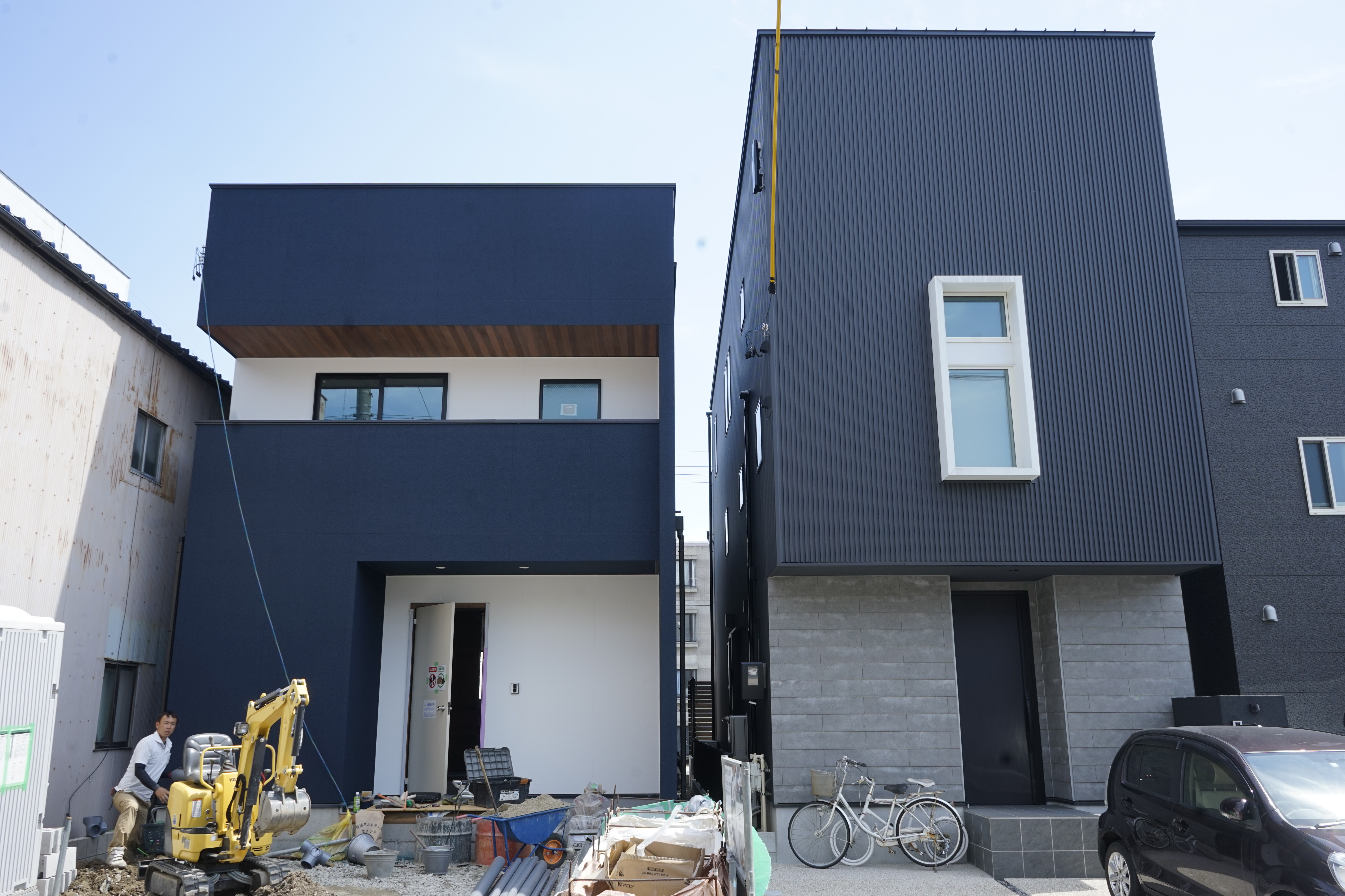 名古屋市中村区注文住宅、「A様邸」ファサードお披露目