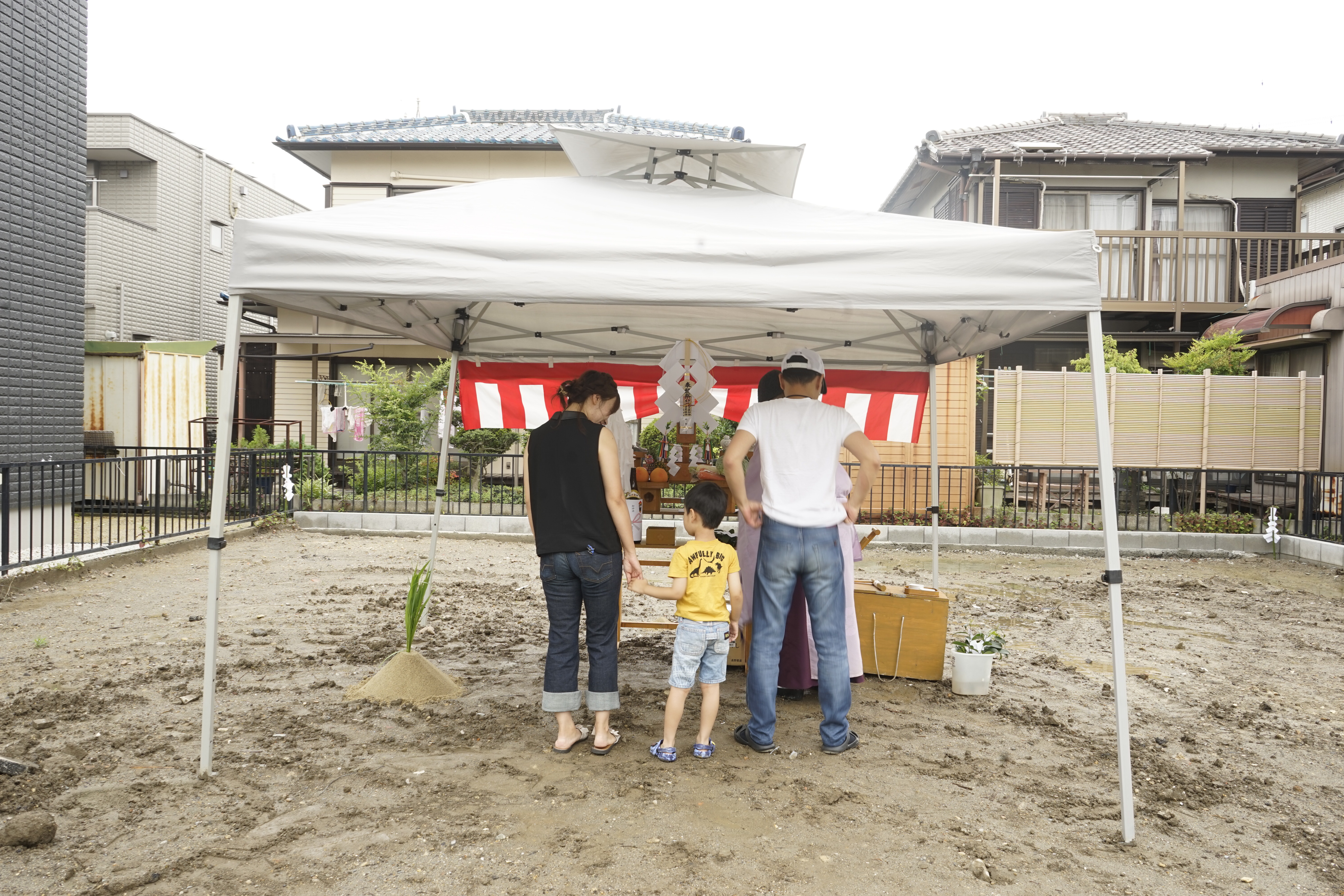 中川区注文住宅「G様邸」地鎮祭