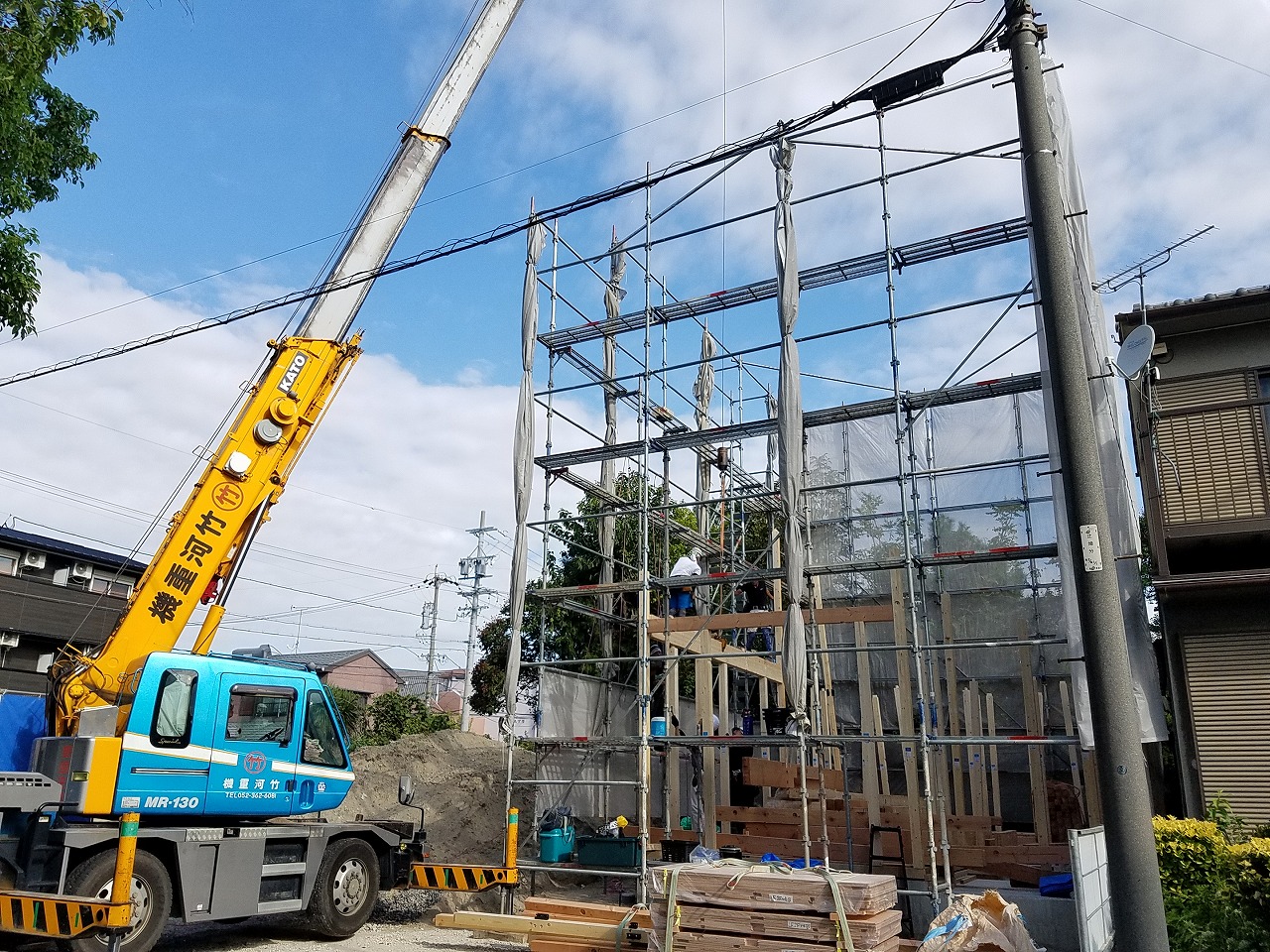 名古屋市中川区注文住宅「Ｓ様邸」上棟