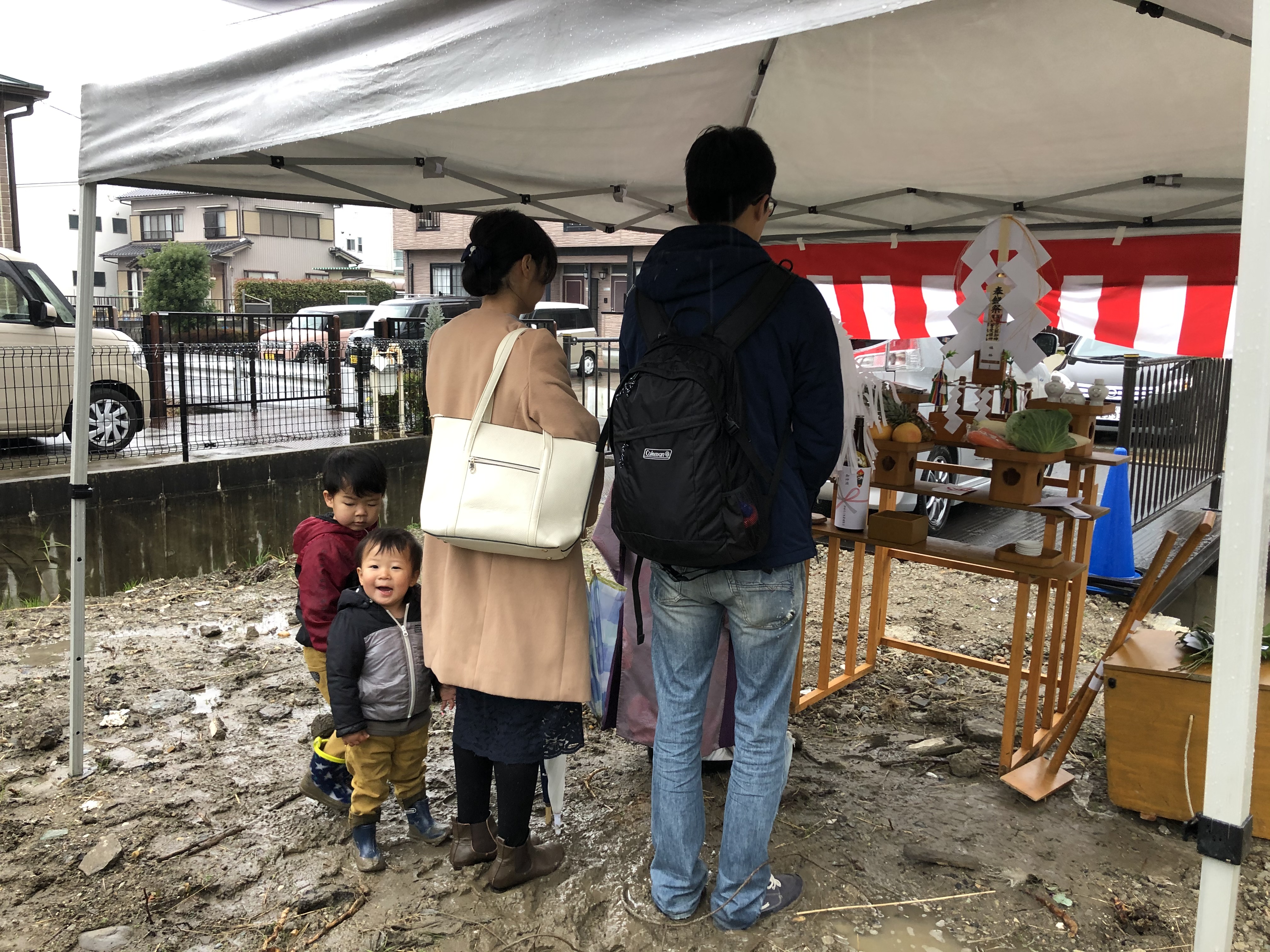 中川区の注文住宅、「S様邸」地鎮祭