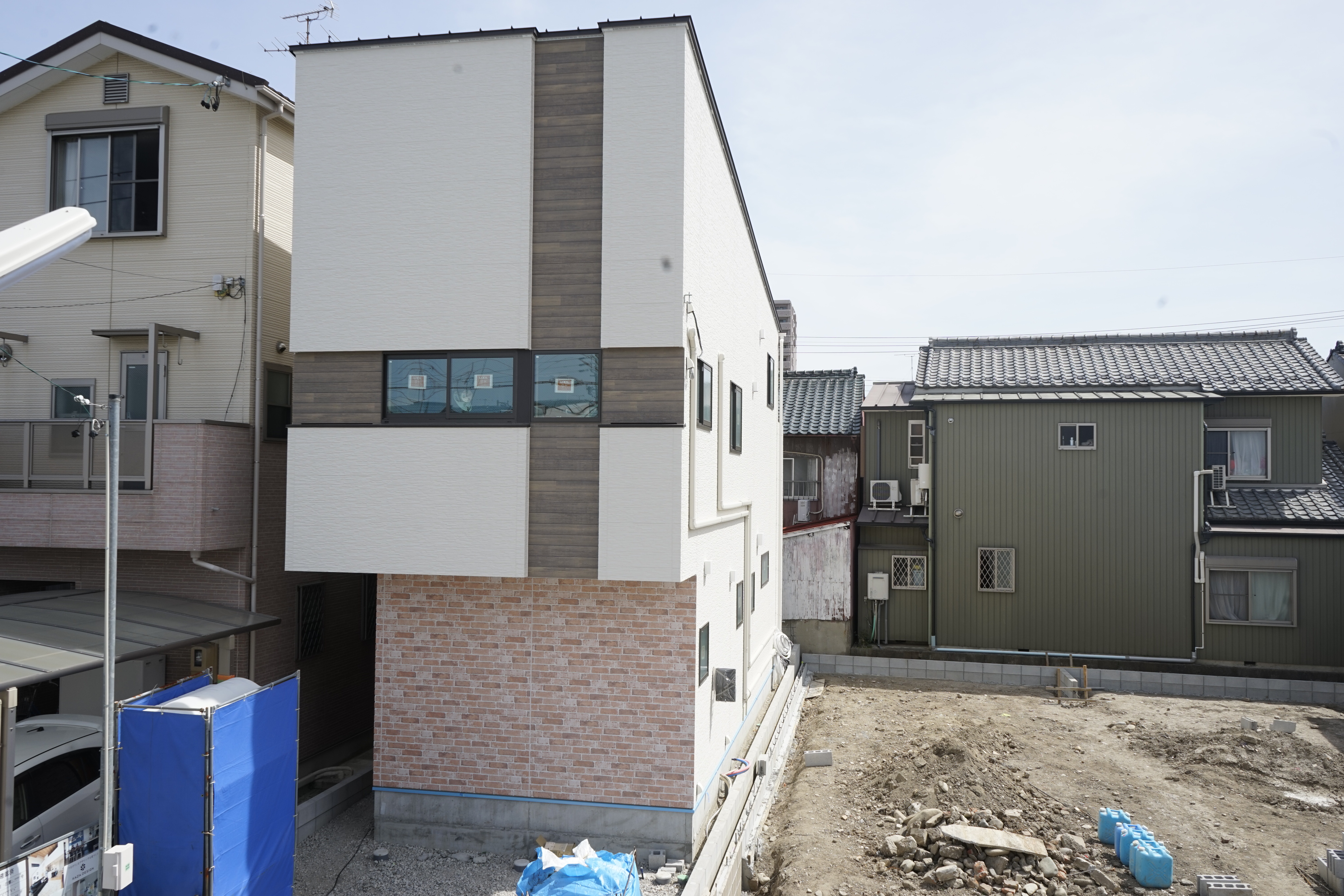 中村区の注文住宅「T様邸」足場が外れました。
