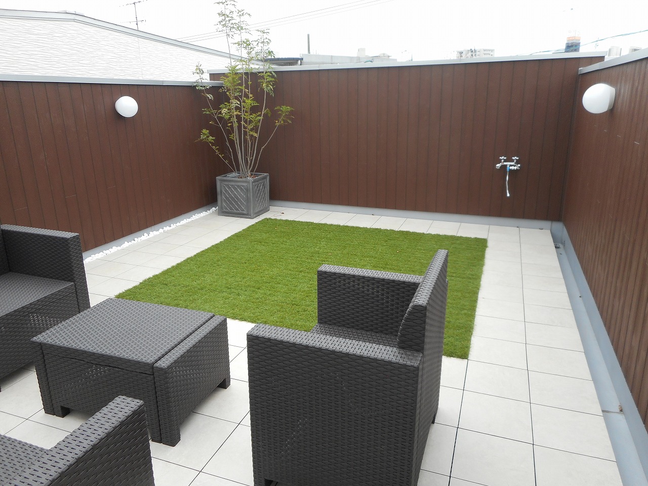 スカイバルコニーのある家