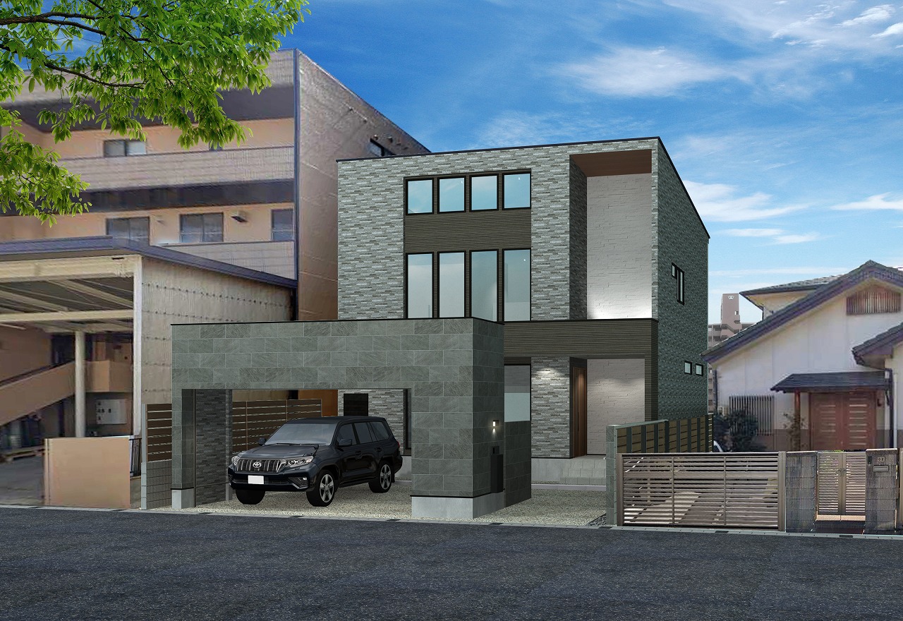 名古屋市中川区注文住宅『K様邸』外観デザイン