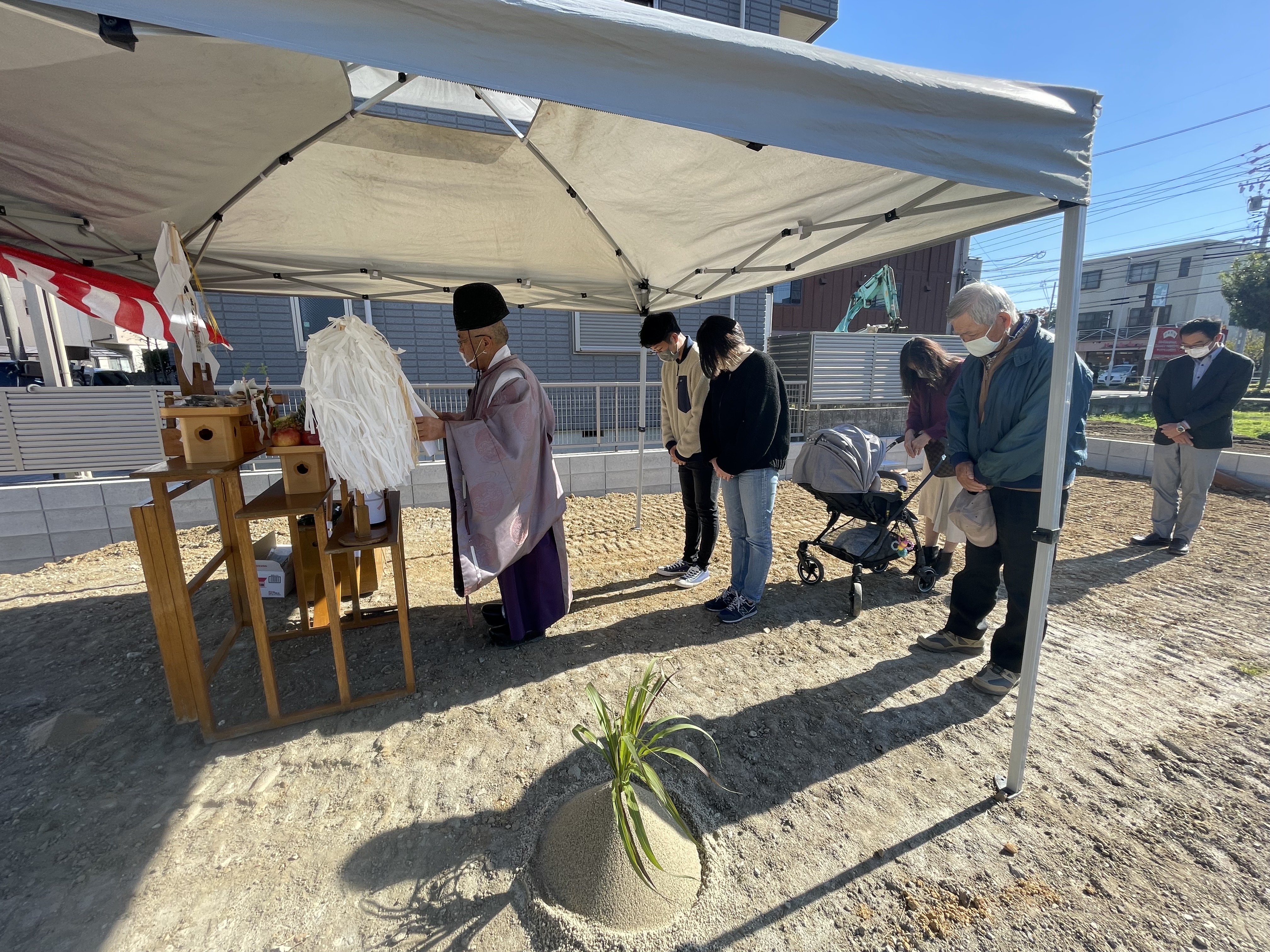 名古屋市中村区注文住宅「Y 様邸」地鎮祭