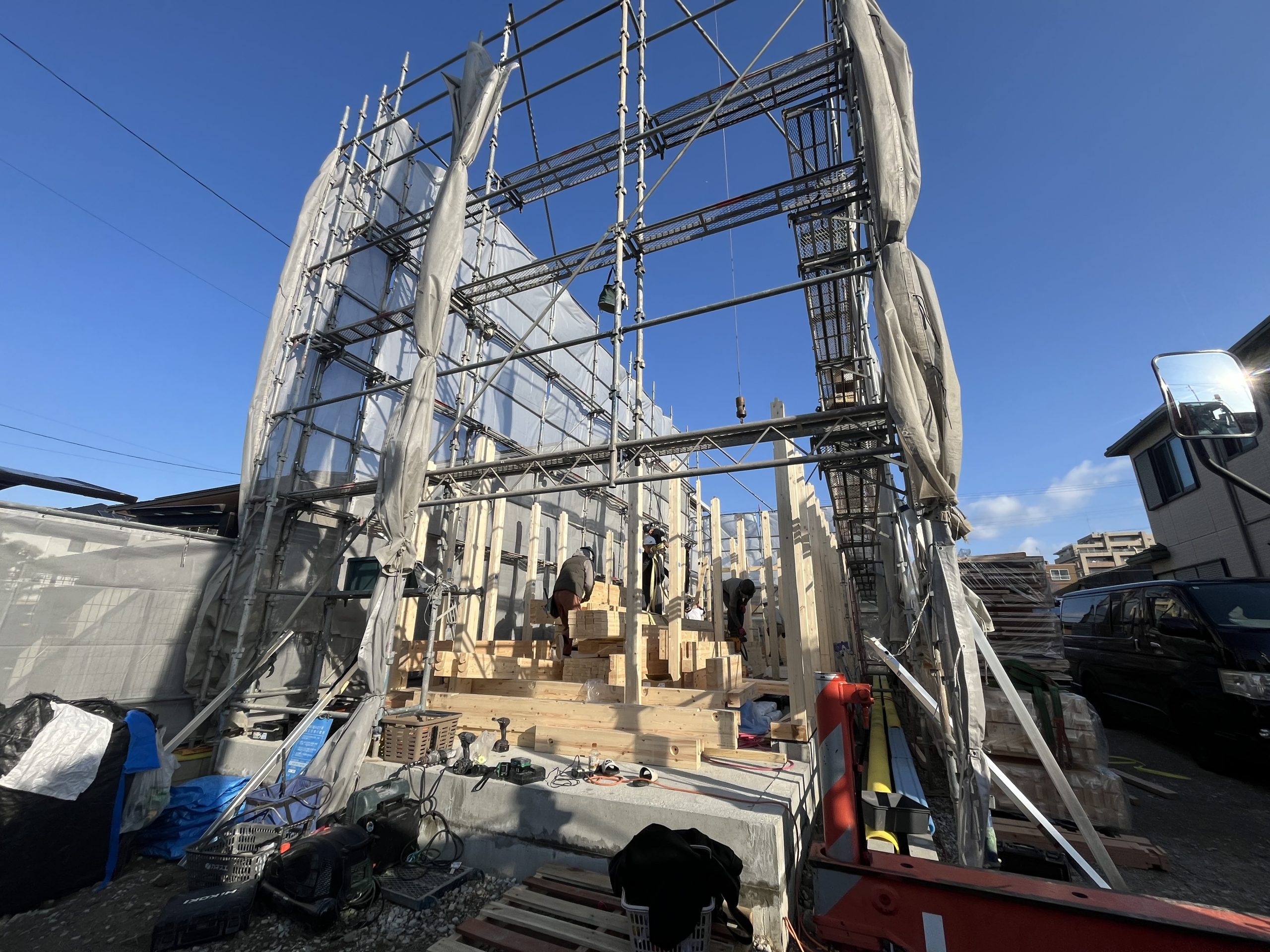 名古屋市中川区注文住宅【M様邸】上棟