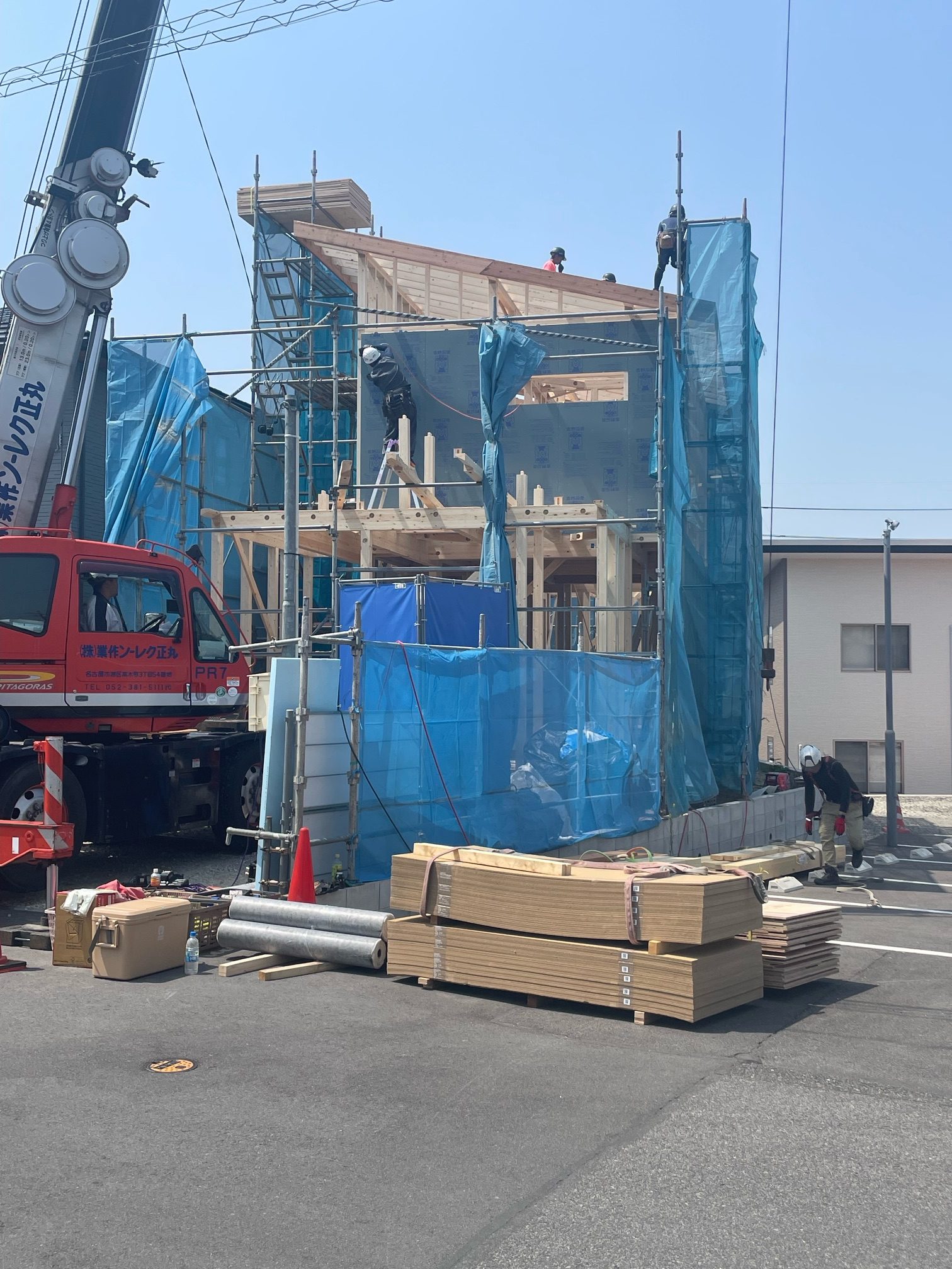 知多郡阿久比町注文住宅「Y様邸」上棟いたしました！