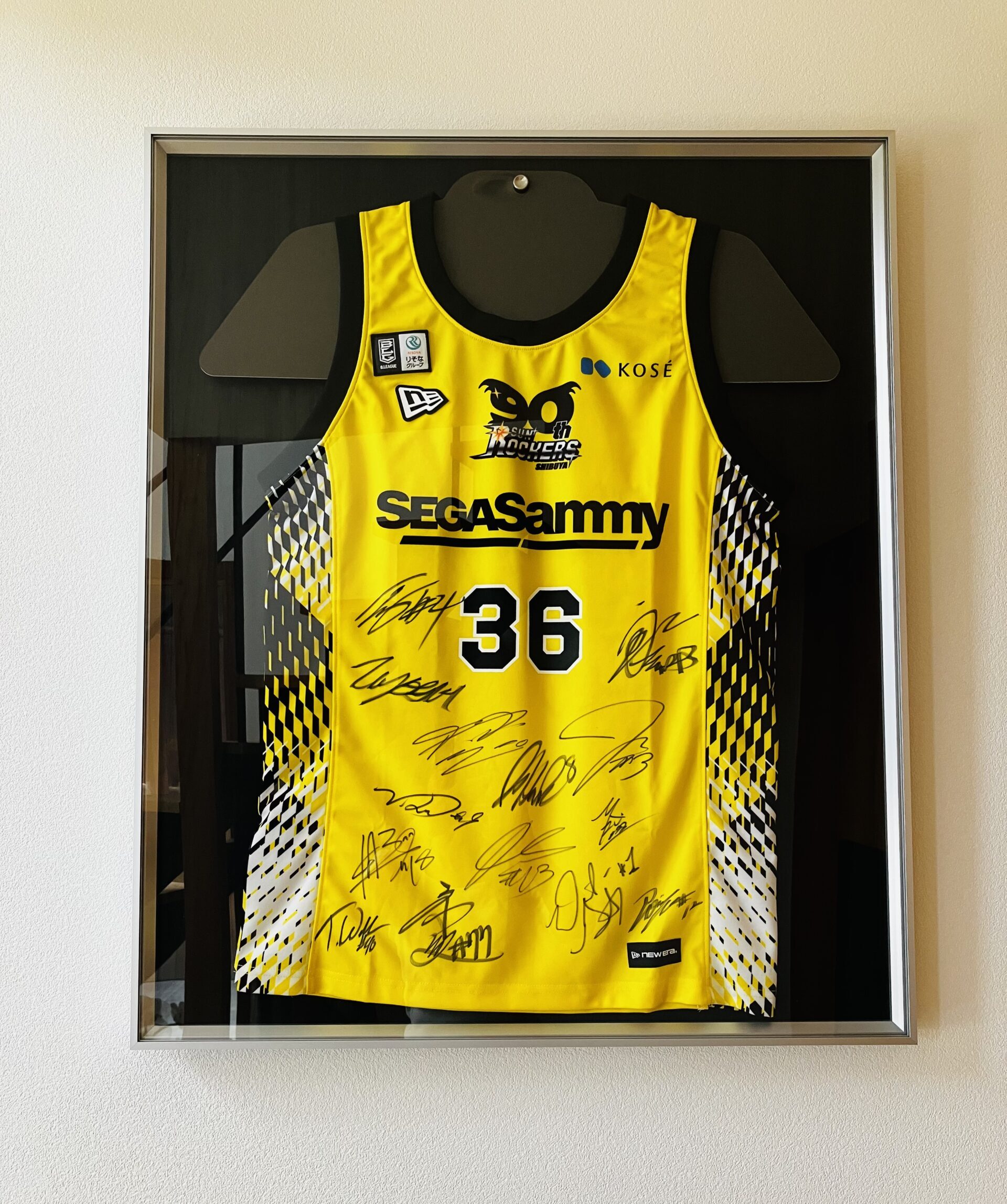 「東京サンロッカーズ」ｻｲﾝ入りﾕﾆﾌｫｰﾑをいただきました🏀